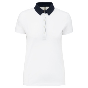 Polo jersey bicolore femme 5