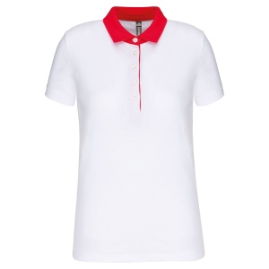 Polo jersey bicolore femme 8