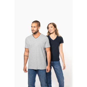 T-shirt maille piquée col V homme 17