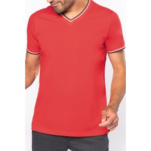 T-shirt maille piquée col V homme 20