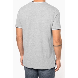 T-shirt maille piquée col V homme 22
