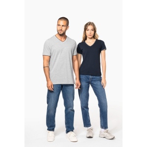 T-shirt maille piquée col V homme 16