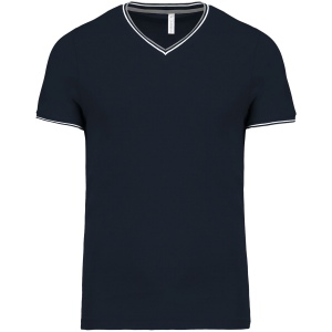 T-shirt maille piquée col V homme 2