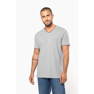 T-shirt maille piquée col V homme