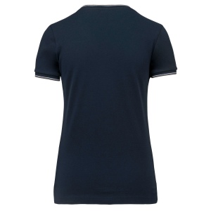 T-shirt maille piquée col V femme 20