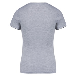 T-shirt maille piquée col V femme 21