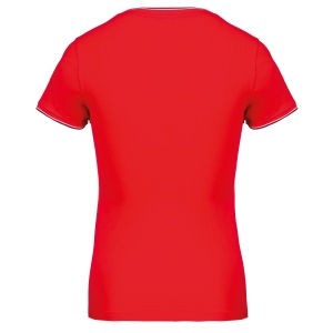 T-shirt maille piquée col V femme 22