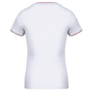 T-shirt maille piquée col V femme 23