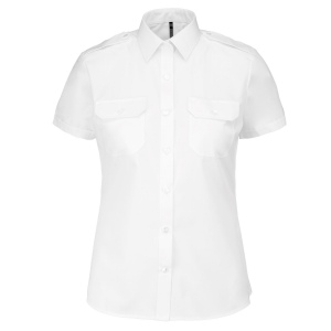 Chemise pilote manches courtes femme 2