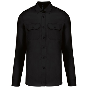 Chemise pilote manches longues homme 4