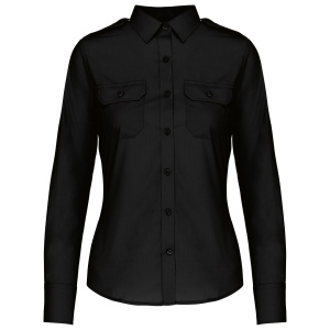Chemise pilote manches longues femme 4