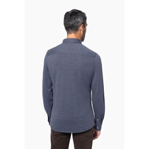 Chemise jacquard manches longues 8