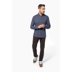 Chemise jacquard manches longues 10