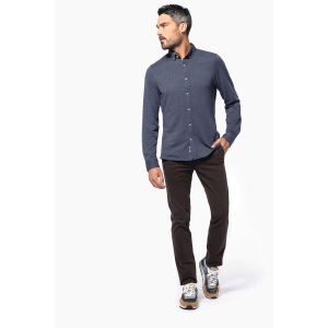 Chemise jacquard manches longues 11