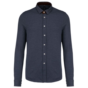 Chemise jacquard manches longues 2