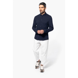 Chemise maille piquée manches longues 21