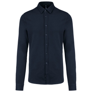 Chemise maille piquée manches longues 2