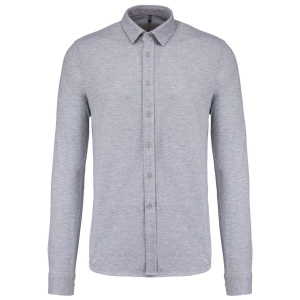 Chemise maille piquée manches longues 3