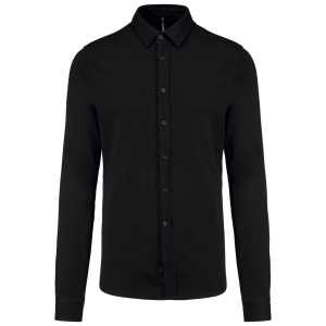 Chemise maille piquée manches longues 4
