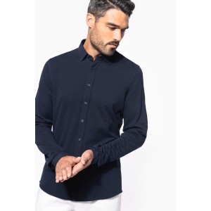 Chemise maille piquée manches longues