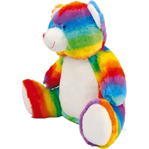Peluche zippée Ours multicolore 3