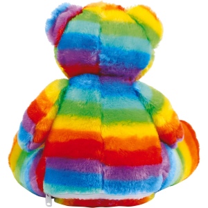 Peluche zippée Ours multicolore 5