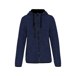 Veste à capuche chinée femme 5