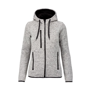 Veste à capuche chinée femme 2