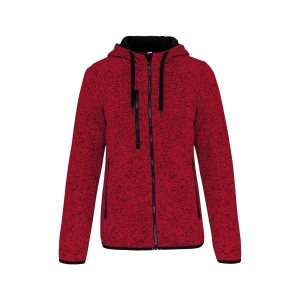 Veste à capuche chinée femme 6