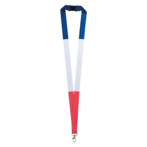 Cordon tour de cou tricolore (+Sérigraphie TH21) 2