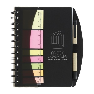 Carnet spirale adhesifs/stylo (+Tampographie TA21) 3