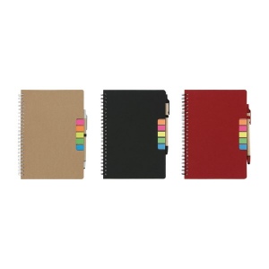 Carnet spirale adhesif / stylo (+Tampographie TA21) 4