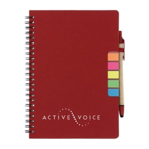 Carnet spirale adhesif / stylo (+Tampographie TA21) 3