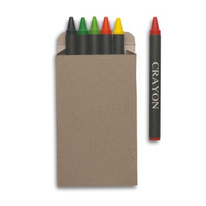Etui 6 crayons cire - BRABO