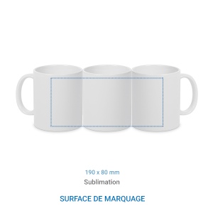 Mug BUDGET blanc - 325 ml 4