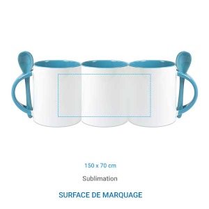 Tasse BICOLORE cuillère 4