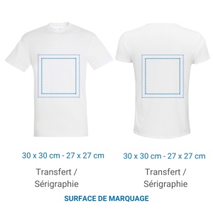 Tee-Shirt REGENT Blanc - 150gr 4