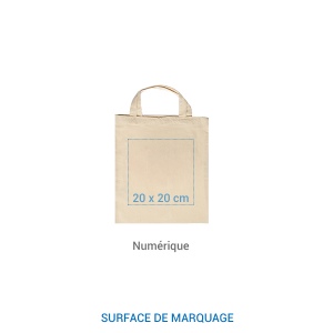 Sac coton SHORT M 155 - écru 4