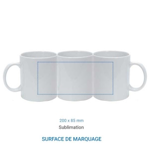 Mug JUMBO blanc - 550 ml 4