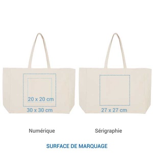 Cabas coton MIAMI 330 - écru 2