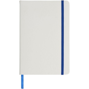 Carnet de notes blanc A5 Spectrum avec élastique de couleur 6
