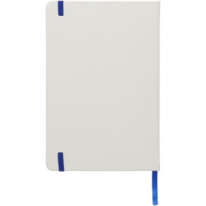 Carnet de notes blanc A5 Spectrum avec élastique de couleur 15