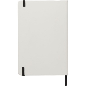 Carnet de notes blanc A5 Spectrum avec élastique de couleur 16