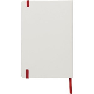 Carnet de notes blanc A5 Spectrum avec élastique de couleur 18