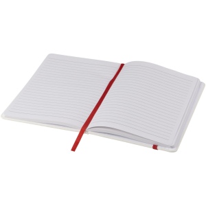 Carnet de notes blanc A5 Spectrum avec élastique de couleur 22