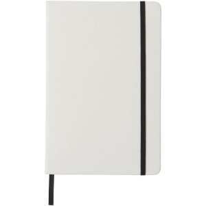 Carnet de notes blanc A5 Spectrum avec élastique de couleur 7