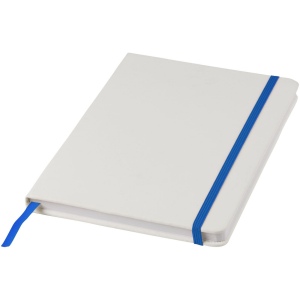Carnet de notes blanc A5 Spectrum avec élastique de couleur 2