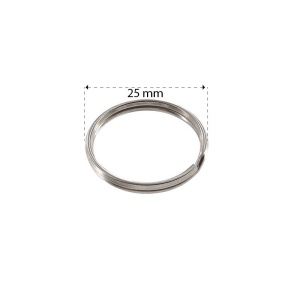 ANNEAUX BRISES DIAM. EXT.25 MM NICKELE 2