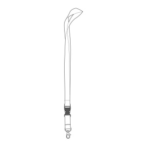 CORDON TOUR DE COU / LANYARD 2X85+10 CM 6