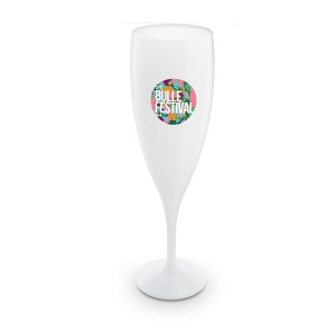 FLUTE A CHAMPAGNE PLASTIQUE REUTILISABLE 14 cl RAS BORD 5